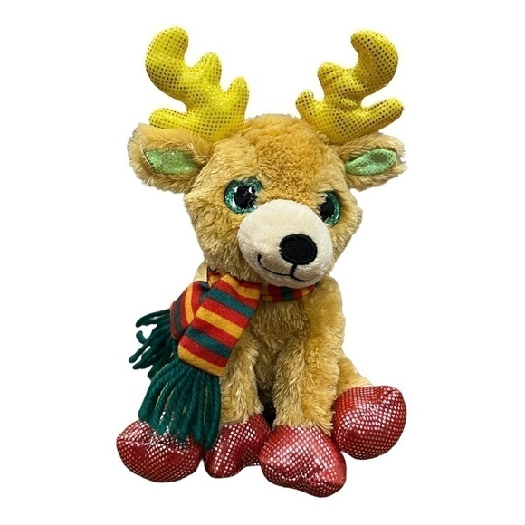 𝅺REINDEER glitter eyes “Z” brand 8” plush - Picture 1 of 8